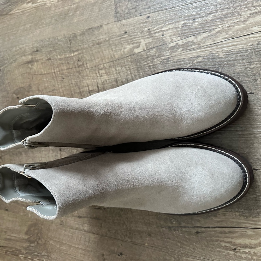 Beige Taupe Ankle Boots